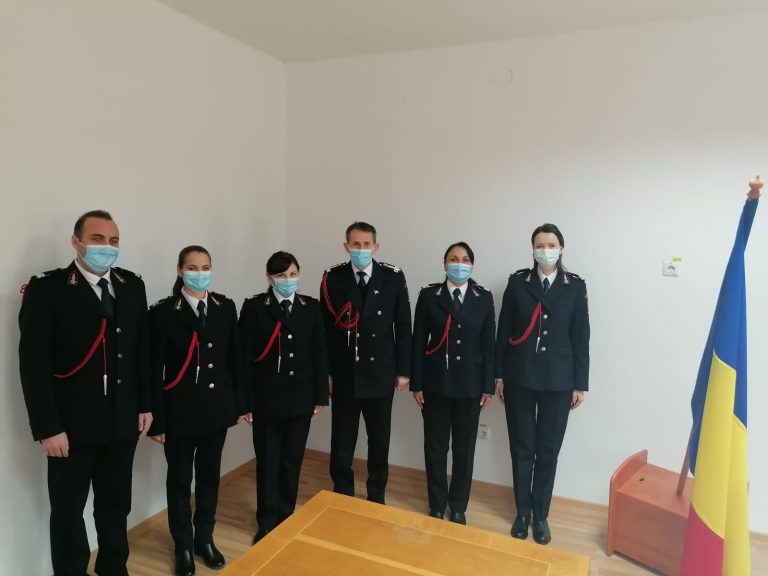 Cinci tineri pompieri au depus Jurământul Militar în cadrul ISU “Drobeta” Mehedinți